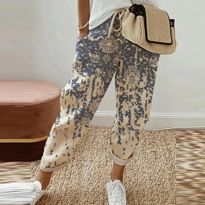 ZOE - Casual printed trousers