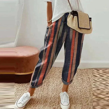 ZOE - Casual printed trousers