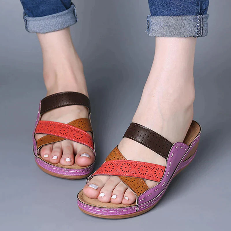 AMELIA - Orthopaedic open toe wedge sandal