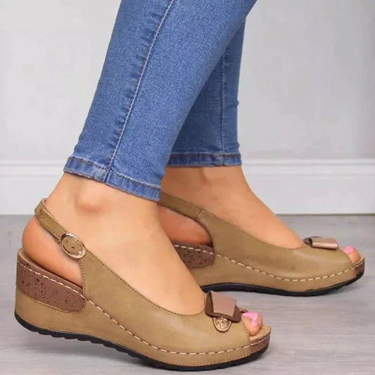 IRIS - Ladies' orthopaedic sandals with pointed toe and heel