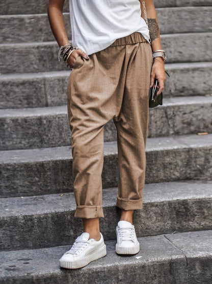 Zora - Casual linen trousers